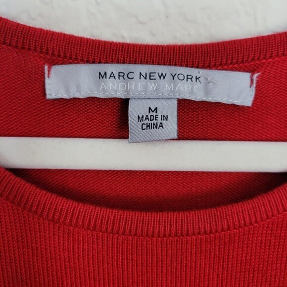 Marc New York Sz Medium Knit Sweater Dress Andrew Marc Color Block NWT Career - Picture 3 of 8